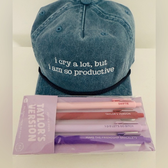 Taylor Swift Items, ERA Hat and Writing Pens, NEW - Picture 1 of 2